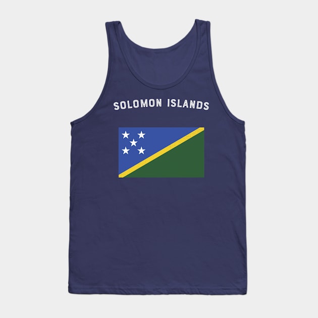 Solomon Islands Flag Tank Top by phenomad